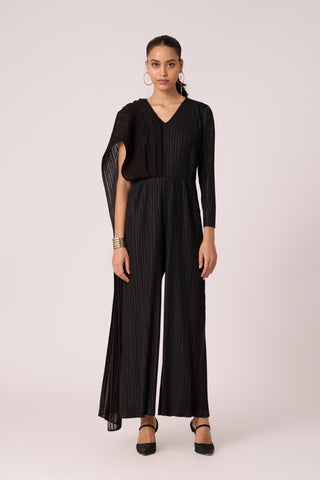 Analise Drape Jumpsuit - Black