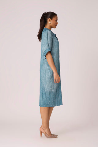 Maria Denim Shirt Dress - Blue