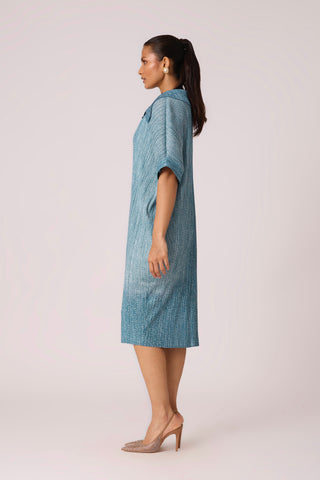 Maria Denim Shirt Dress - Blue