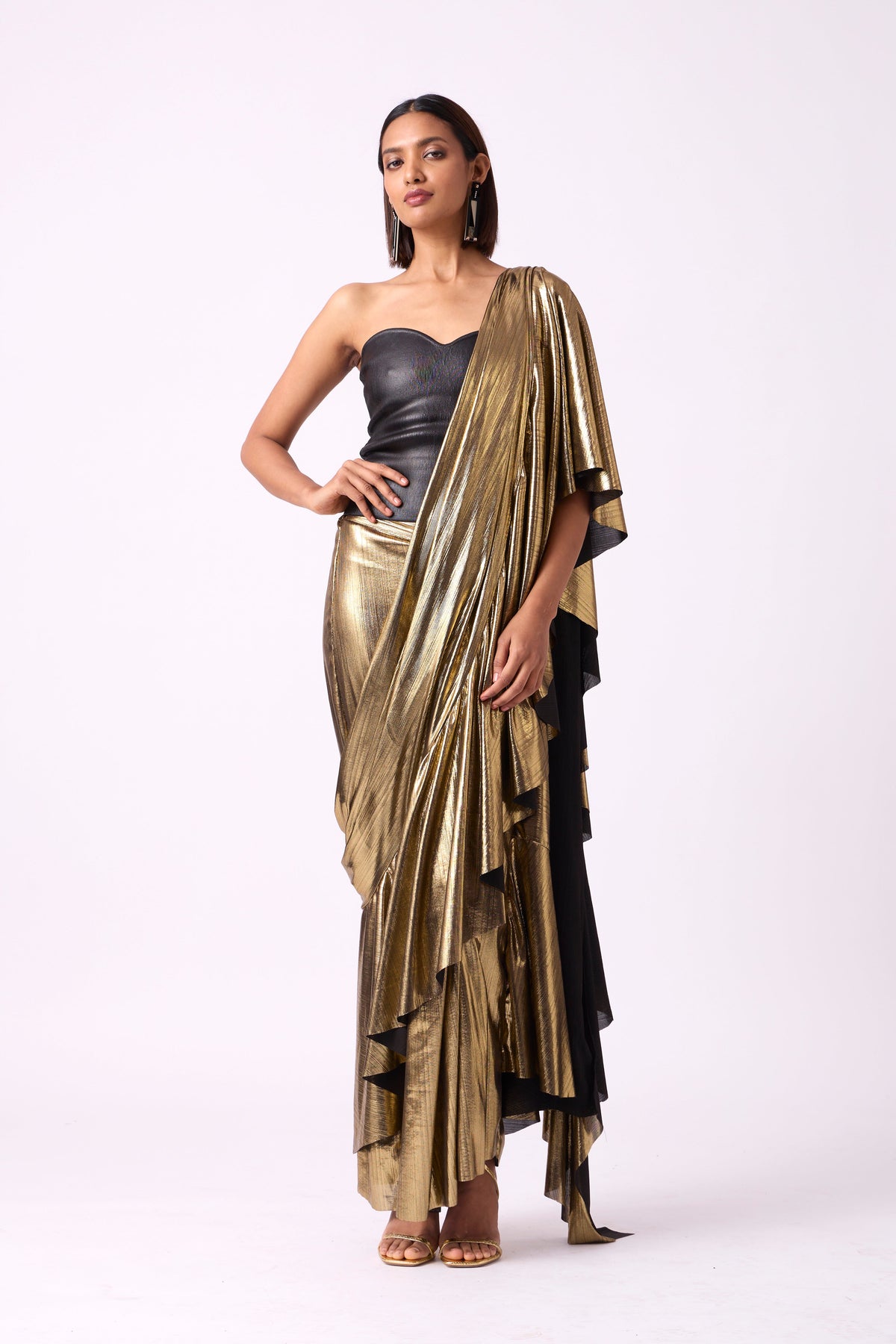 Lila Drape Saree