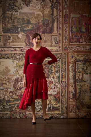 Odessa Dress - Dark Maroon