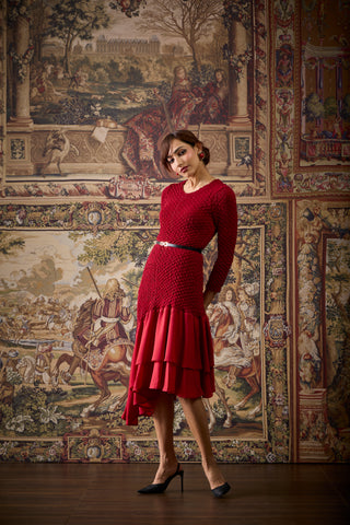 Odessa Dress - Dark Maroon