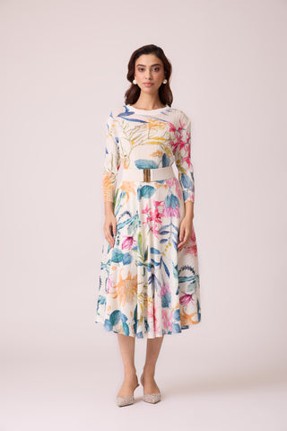 Basic Clasp Elastic Belt - 6cm - Ivory