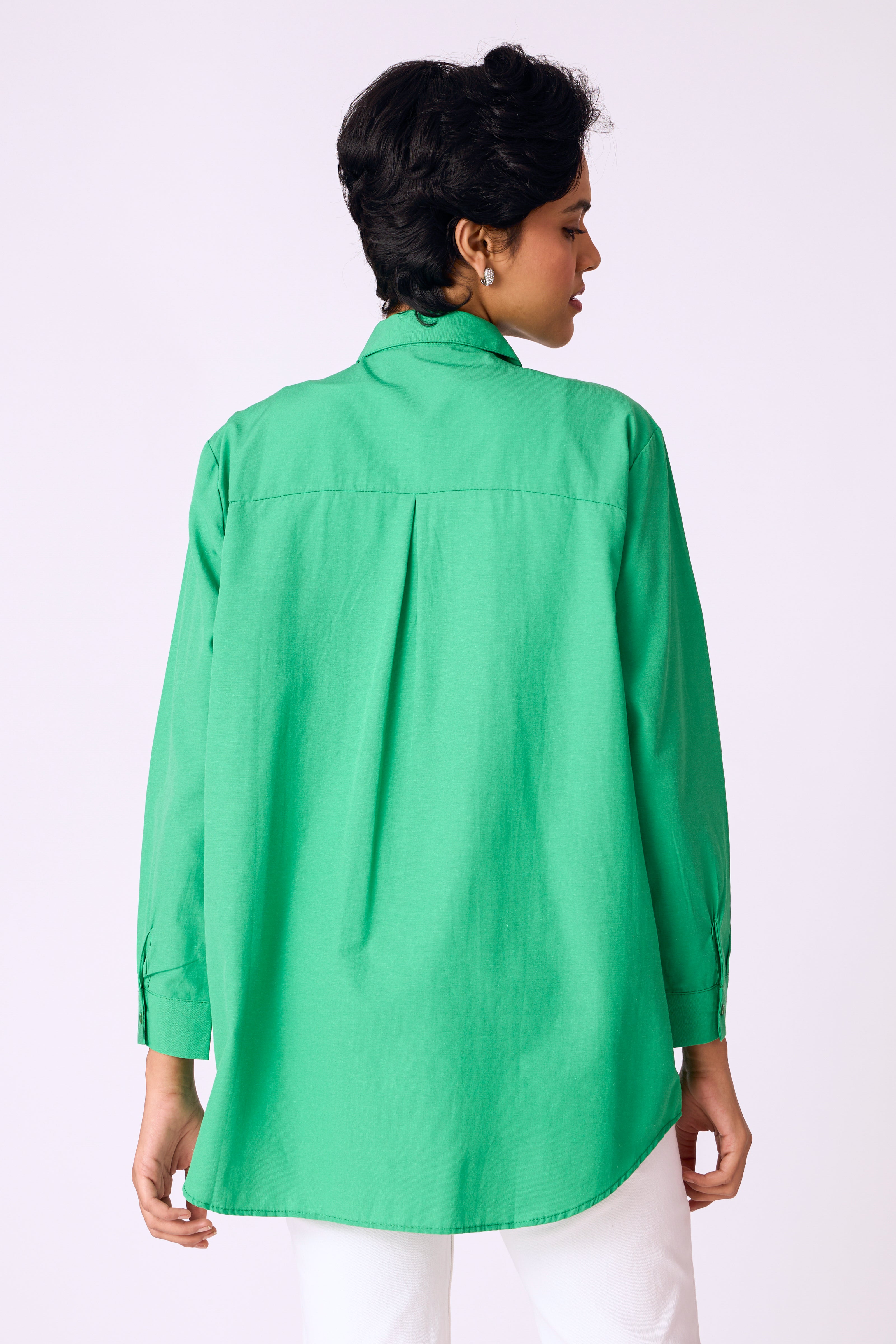 Tori Embellished Shirt - Green