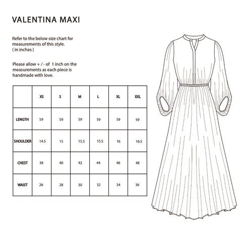 Valentina Full Sleeves Maxi - Champagne