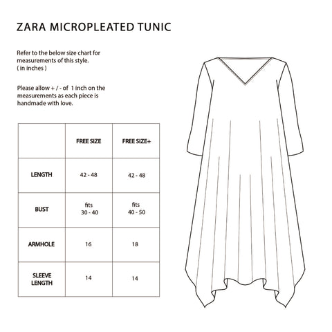 Zara Tunic Set - Micropleated Silver Ash