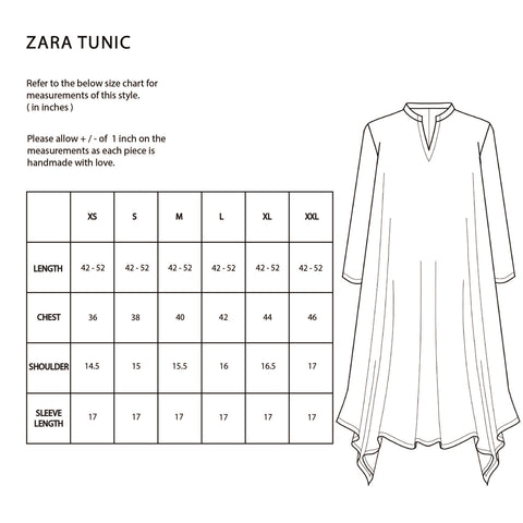 ZARA Tunic Set - Green Art deco