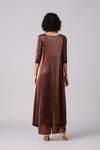 Zara Tunic Set - Micropleated Copper