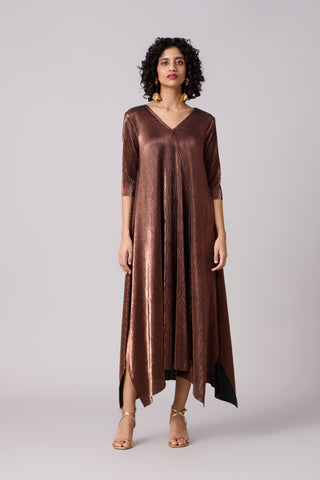 Zara Tunic Set - Micropleated Copper