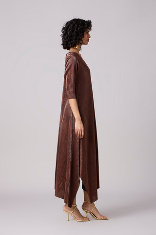 Zara Tunic Set - Micropleated Copper