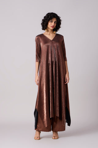 Zara Tunic Set - Micropleated Copper