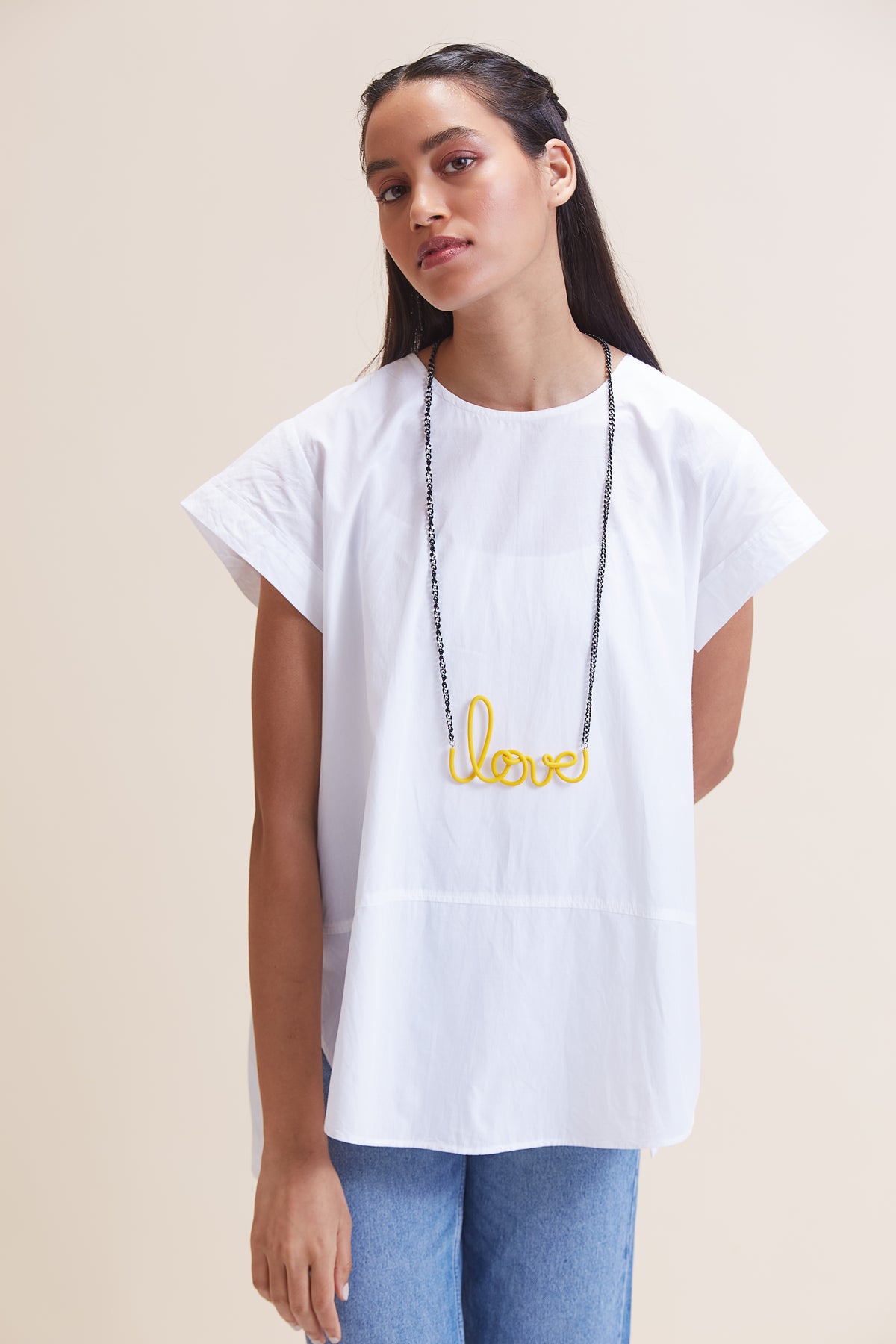 Love Necklace - Long - Yellow