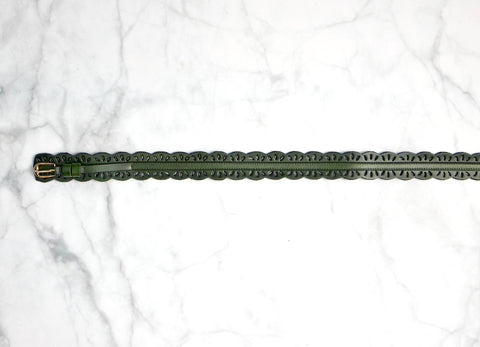 Laser Cut Belt - Green