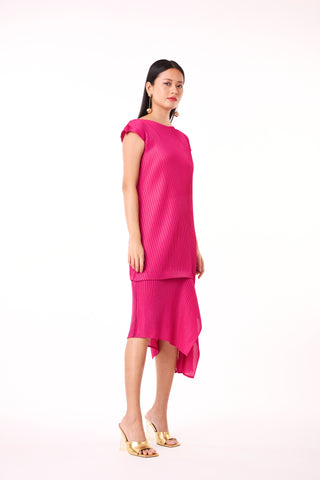 Noella Dress - Rose Red