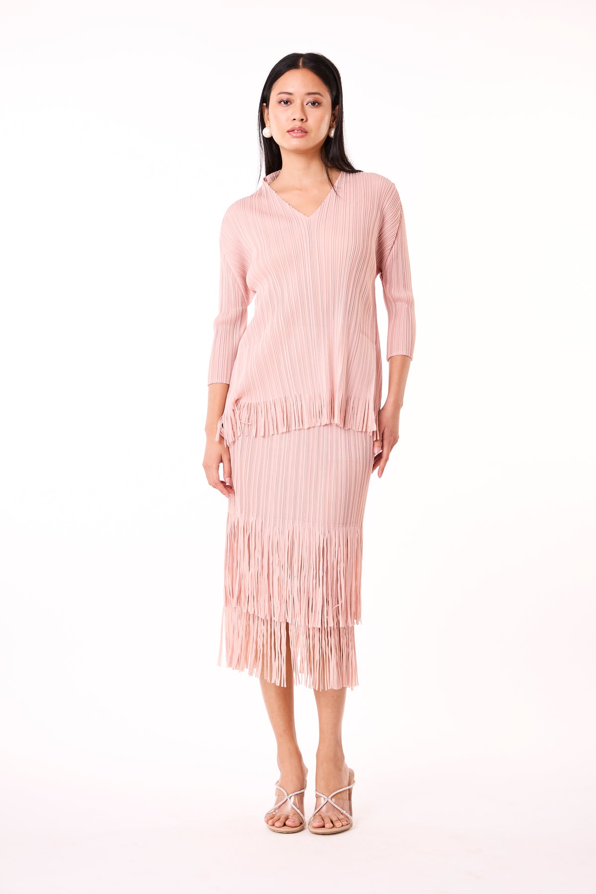Arizona Fringe Set - Blush Pink