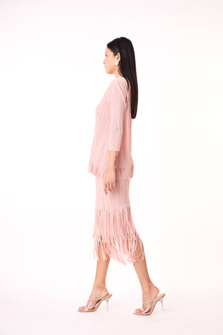 Arizona Fringe Set - Blush Pink