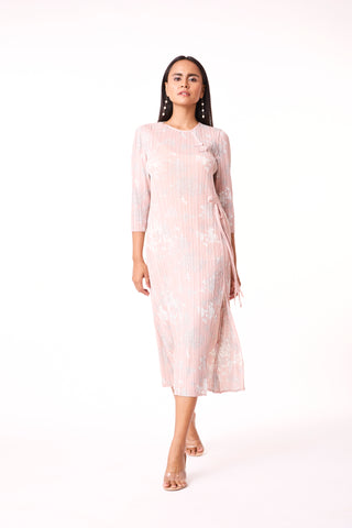Anne Print Dress - Blush Pink