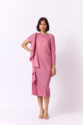 Serena Ruffle Dress - Pink