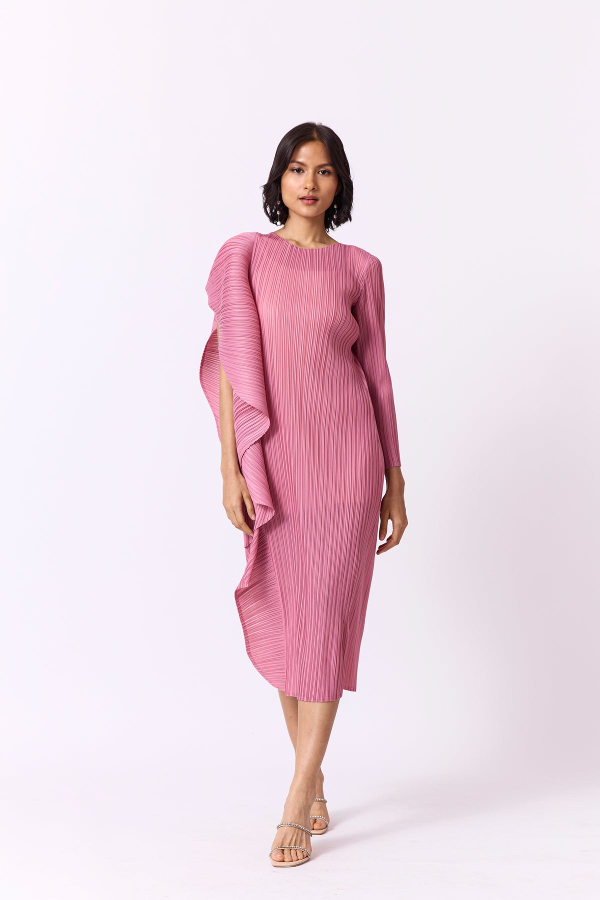 Serena Ruffle Dress - Pink