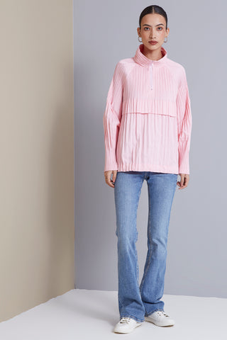 Odette Polo Top - Light Pink