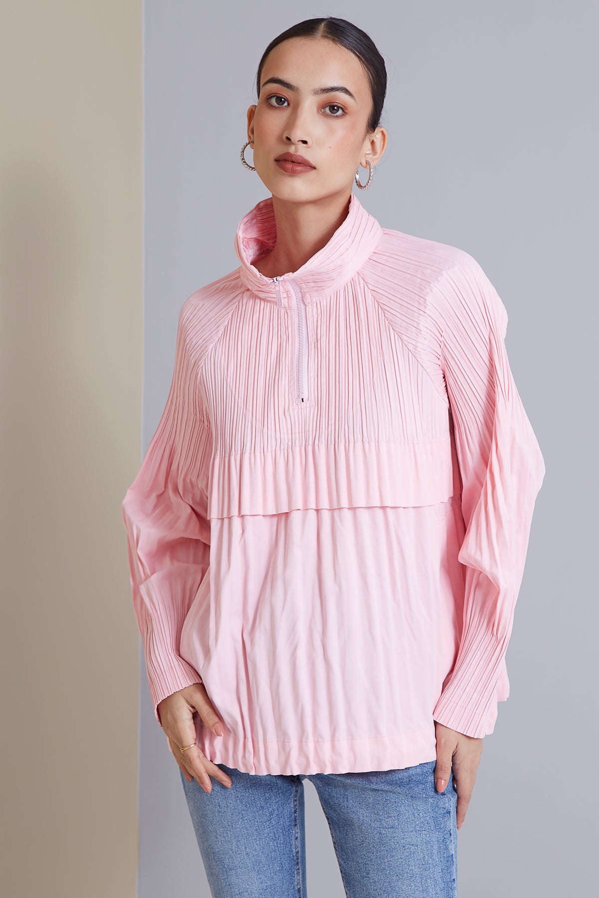 Odette Polo Top - Light Pink