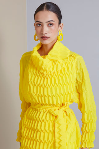 Ophelia Short Jacket - Canary Yellow
