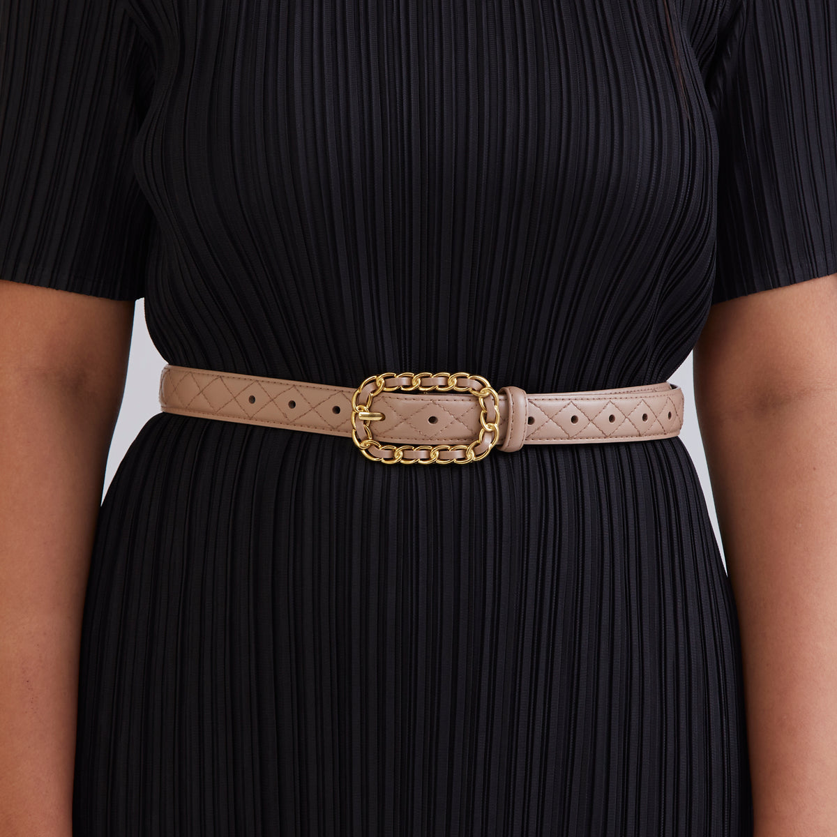 Buy Nude Beige Quilted Leather Belt For Women - Scarlet Sage Buy Nude Beige Quilted Leather Belt For Women - Scarlet Sage