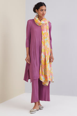 Pari Kurta Set with Dupatta - Grape Purple (3 pcs set)