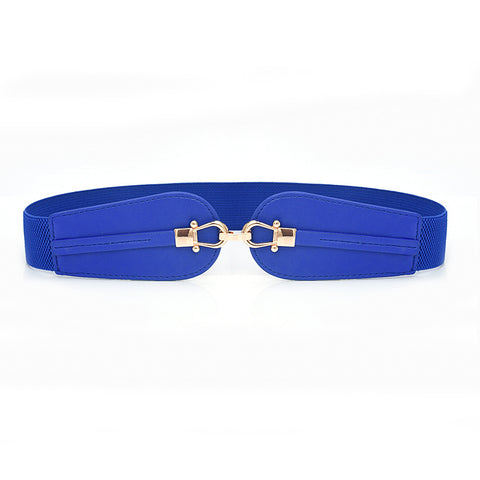 Twin Buckle Belt - Royal Blue